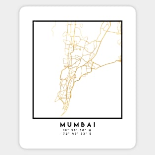 MUMBAI INDIA CITY STREET MAP ART Magnet